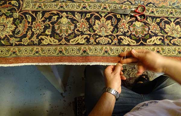 Restauration des points d' arrets - tapis Persans - Photos