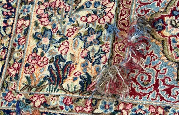 Restauration tapis d'orient - Remise de laine